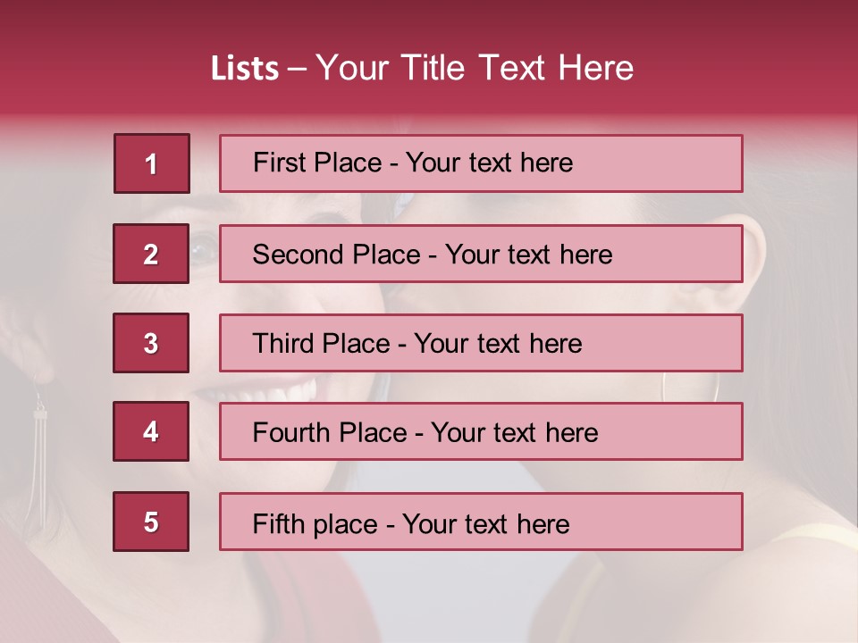 Delighted Female People PowerPoint Template