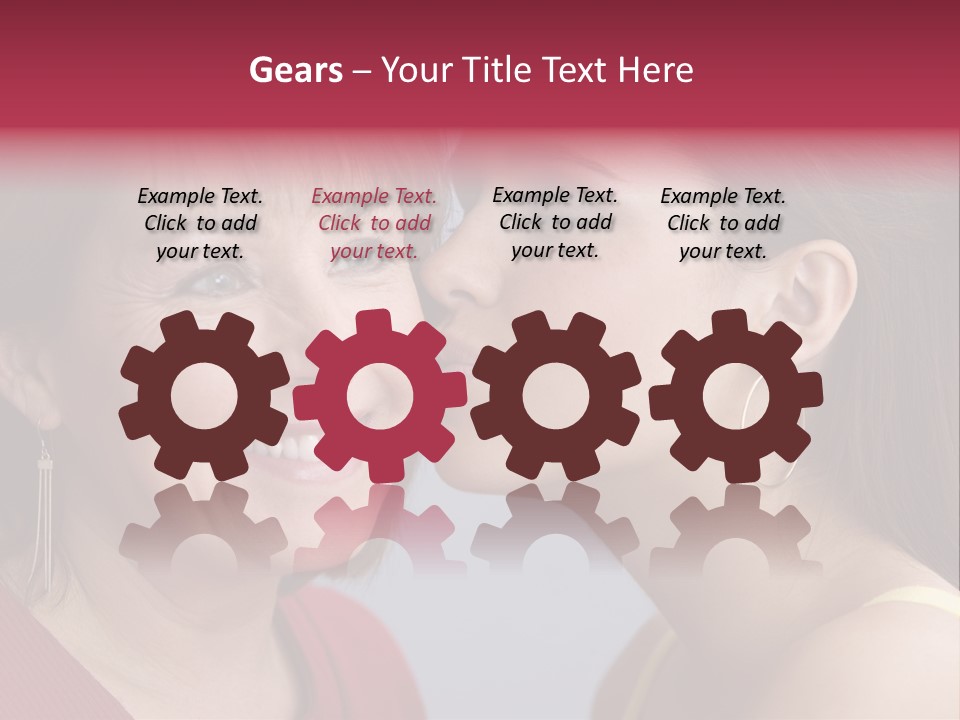 Delighted Female People PowerPoint Template