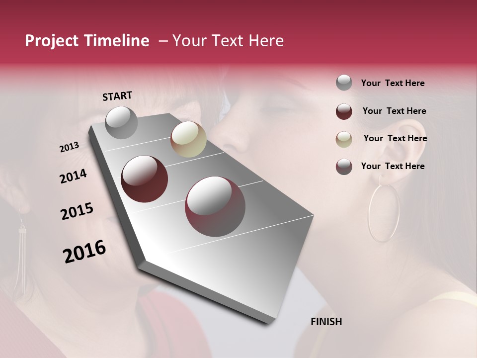 Delighted Female People PowerPoint Template