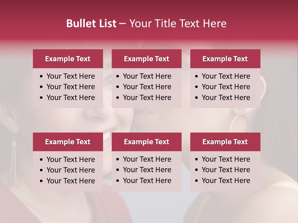 Delighted Female People PowerPoint Template