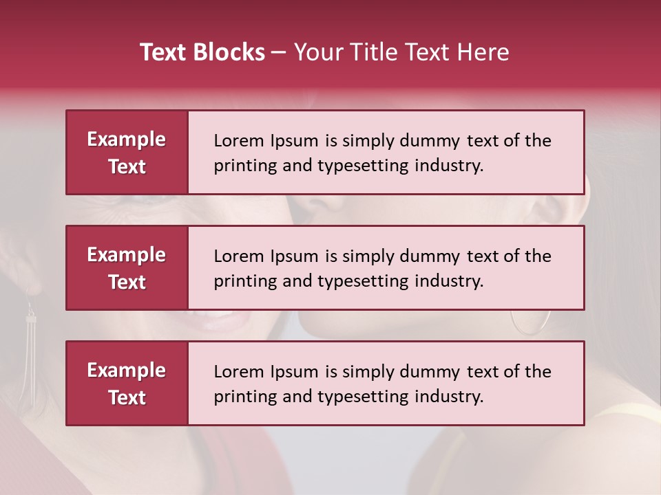 Delighted Female People PowerPoint Template
