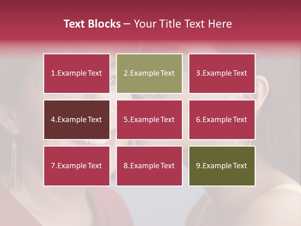 Delighted Female People PowerPoint Template