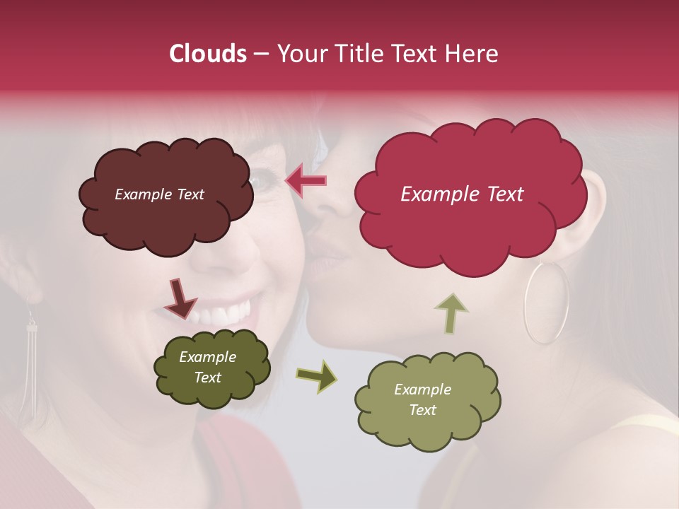 Delighted Female People PowerPoint Template