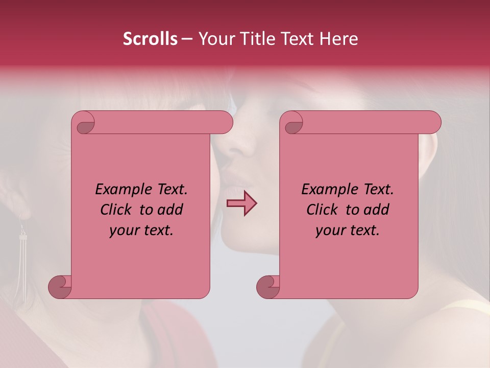 Delighted Female People PowerPoint Template