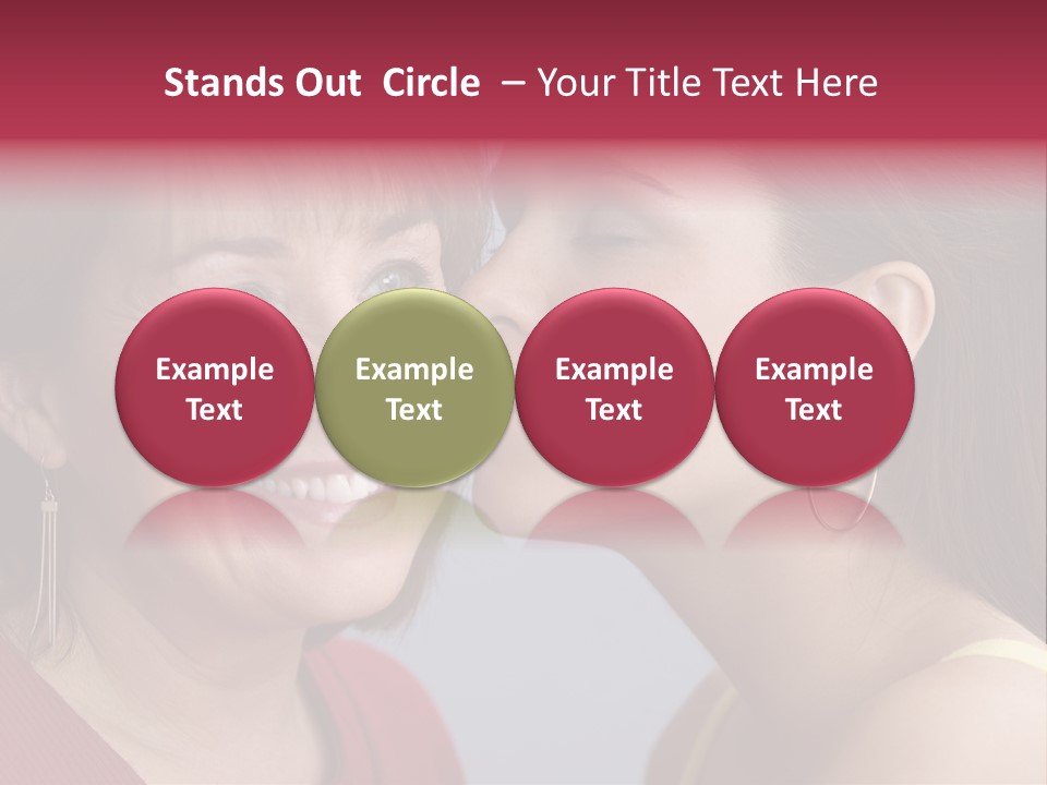 Delighted Female People PowerPoint Template