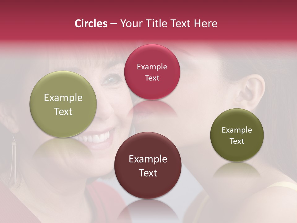 Delighted Female People PowerPoint Template