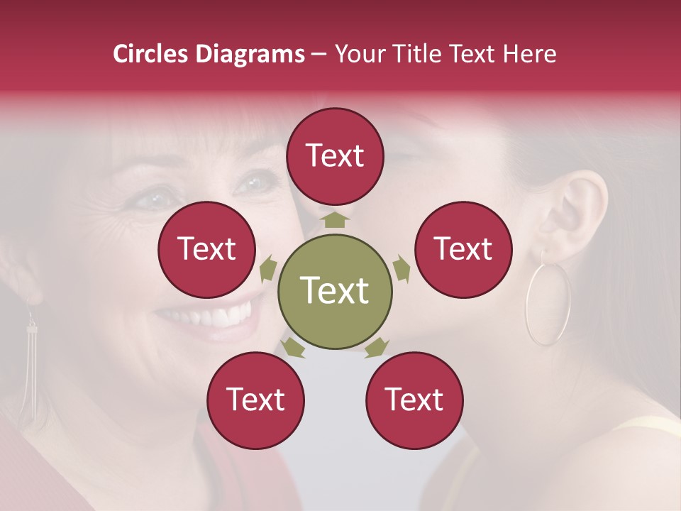 Delighted Female People PowerPoint Template