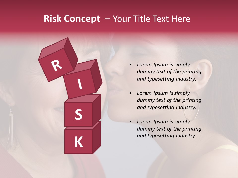 Delighted Female People PowerPoint Template