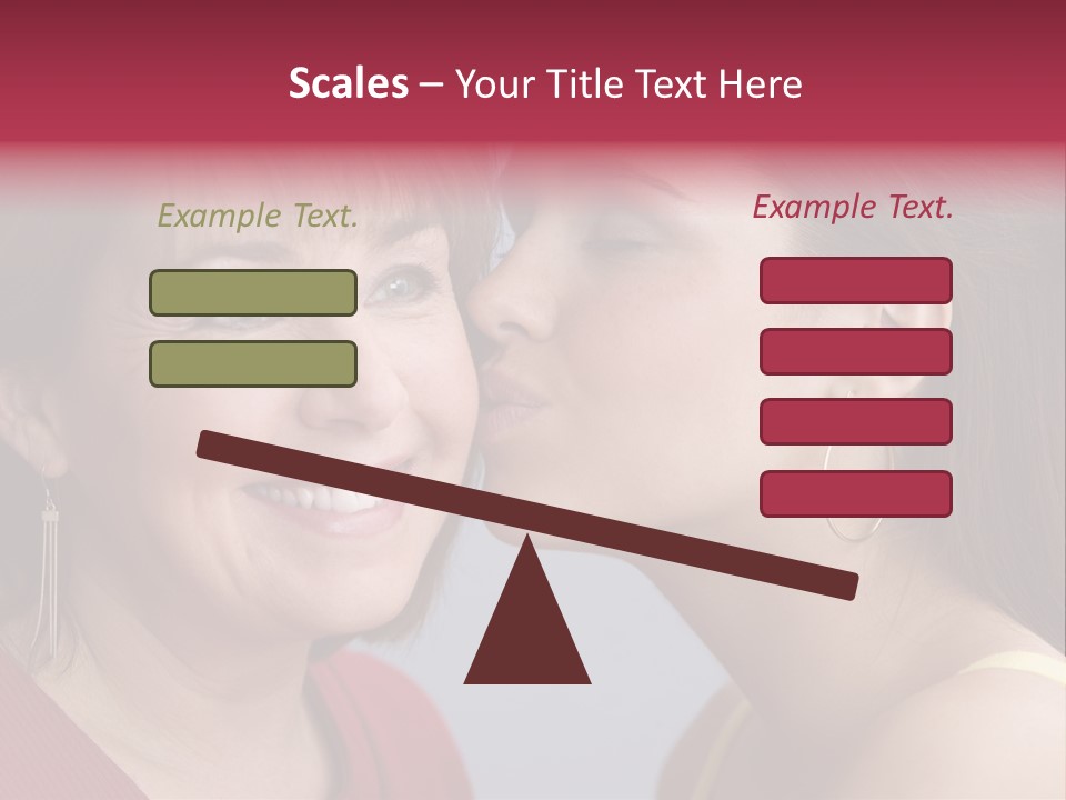 Delighted Female People PowerPoint Template