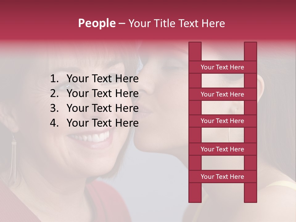 Delighted Female People PowerPoint Template