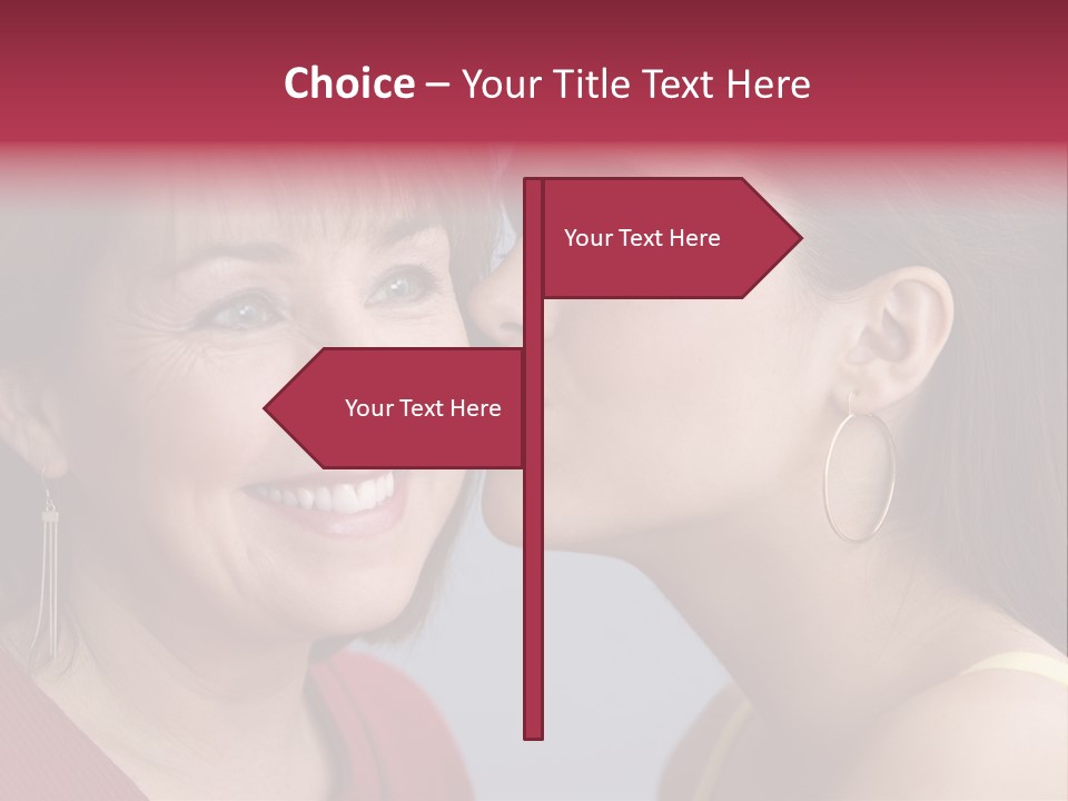 Delighted Female People PowerPoint Template