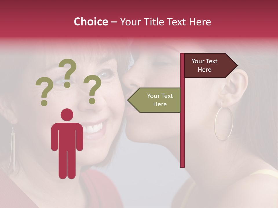 Delighted Female People PowerPoint Template