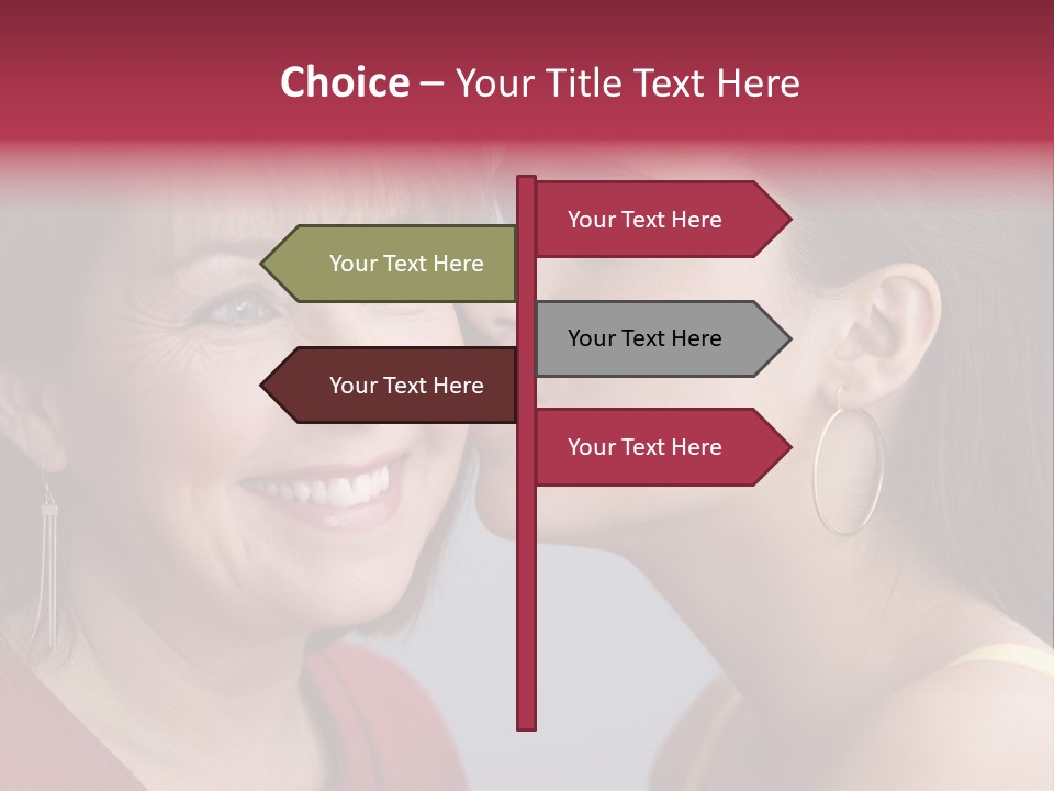 Delighted Female People PowerPoint Template