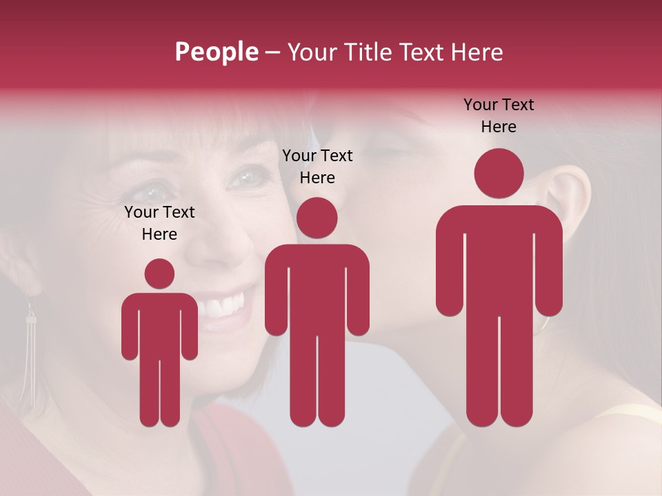 Delighted Female People PowerPoint Template