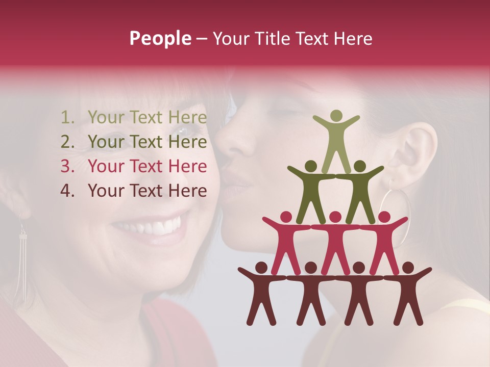 Delighted Female People PowerPoint Template