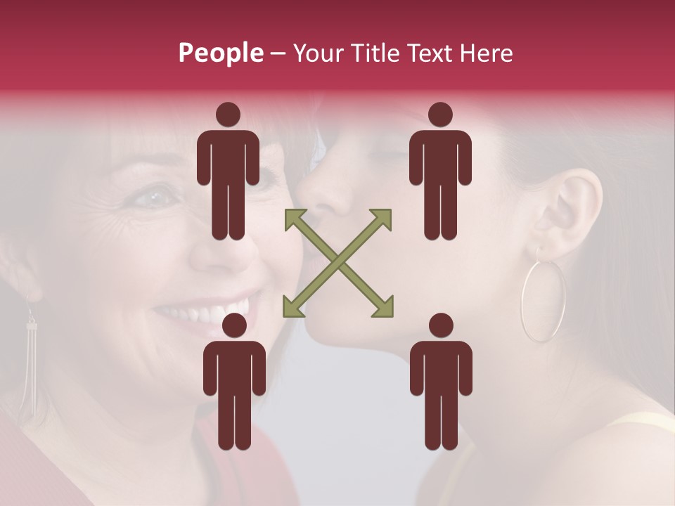 Delighted Female People PowerPoint Template