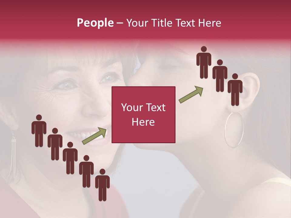 Delighted Female People PowerPoint Template