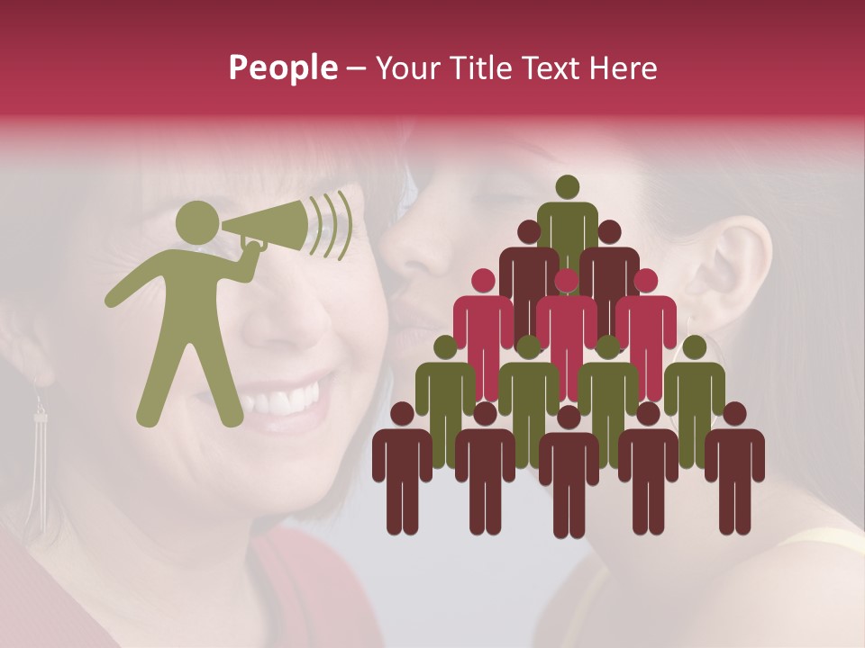 Delighted Female People PowerPoint Template