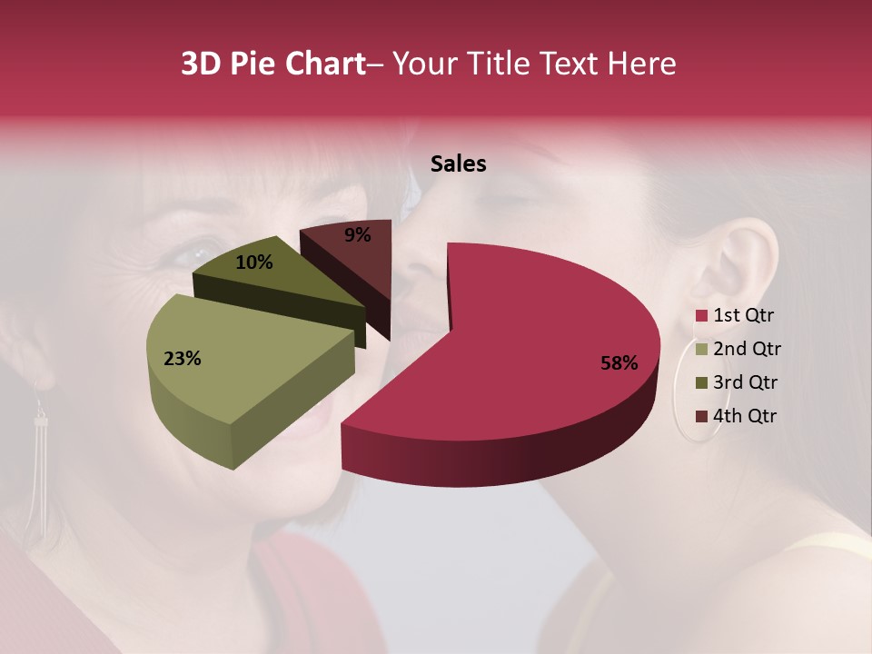 Delighted Female People PowerPoint Template