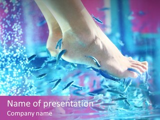 Pedicure Beautiful Nail PowerPoint Template