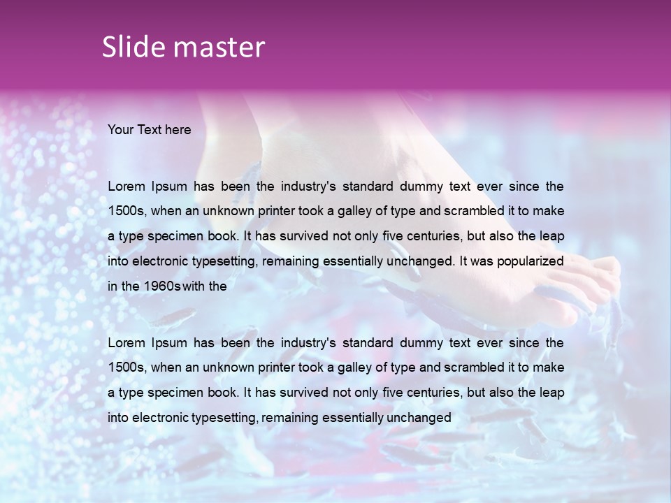 Pedicure Beautiful Nail PowerPoint Template