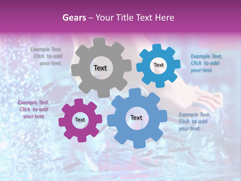 Pedicure Beautiful Nail PowerPoint Template