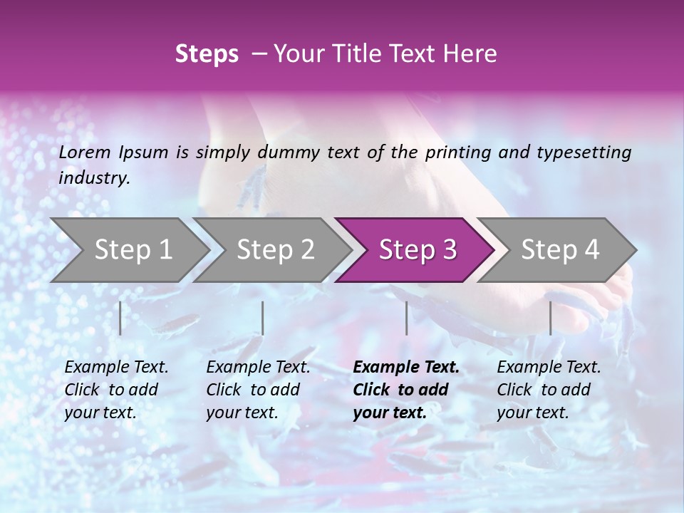Pedicure Beautiful Nail PowerPoint Template