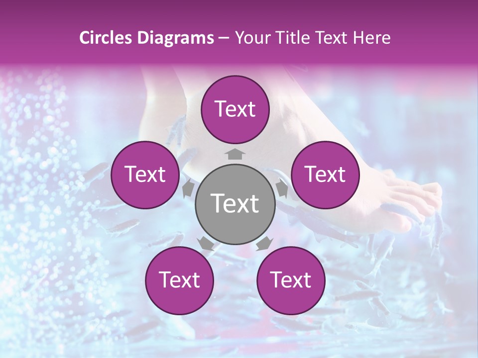 Pedicure Beautiful Nail PowerPoint Template