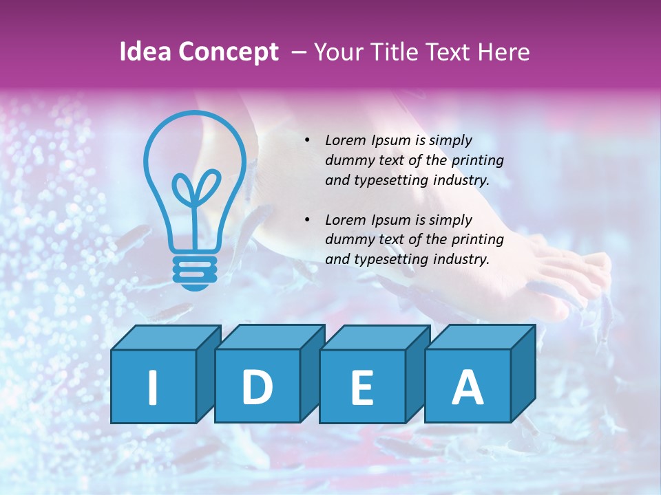 Pedicure Beautiful Nail PowerPoint Template