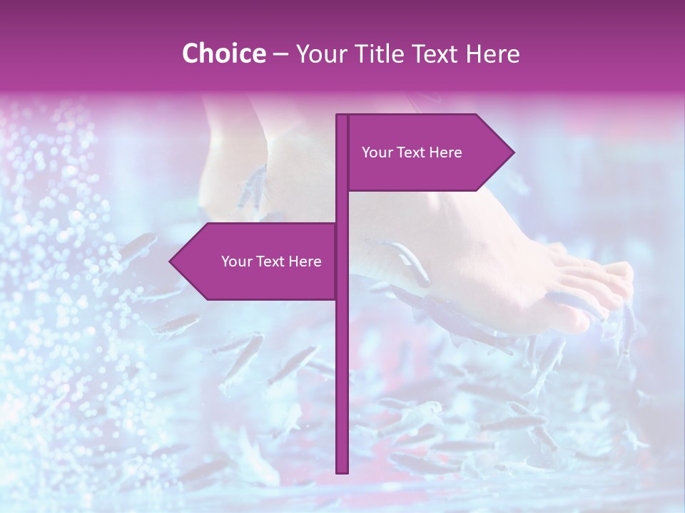 Pedicure Beautiful Nail PowerPoint Template