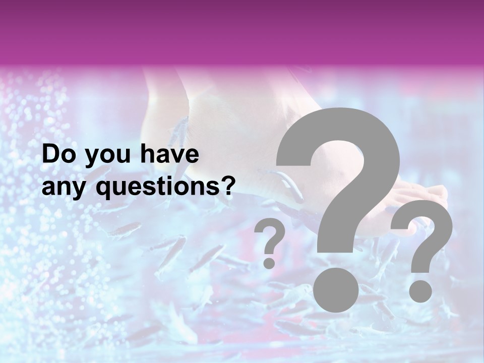 Pedicure Beautiful Nail PowerPoint Template