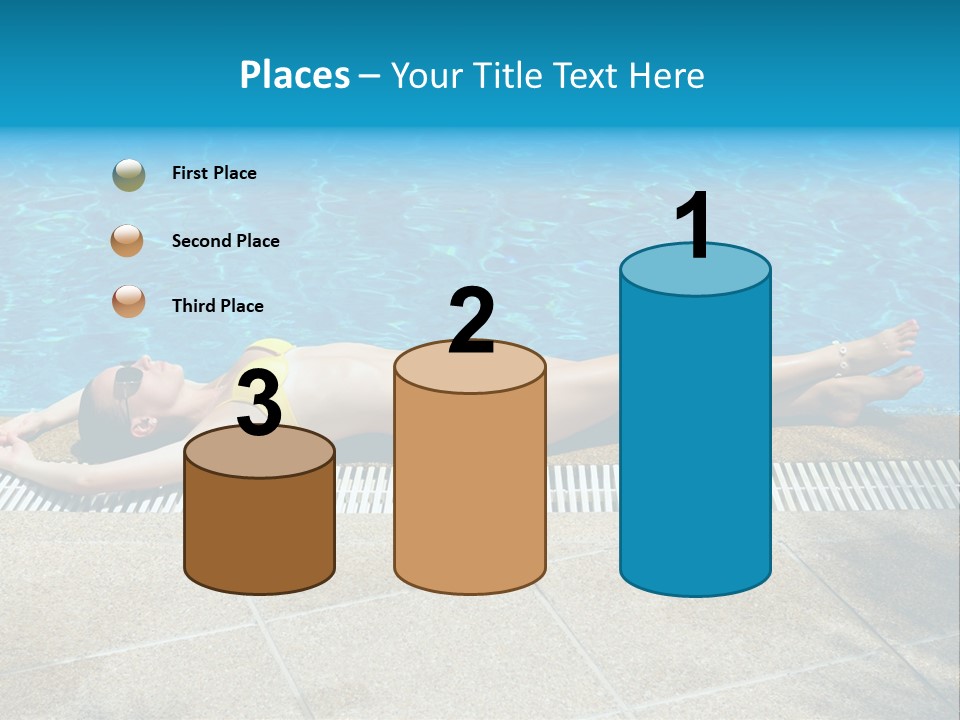 Girl Holiday Sun PowerPoint Template