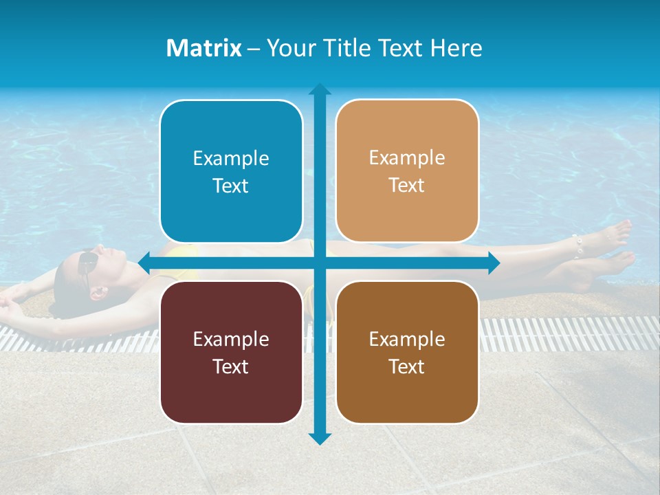 Girl Holiday Sun PowerPoint Template