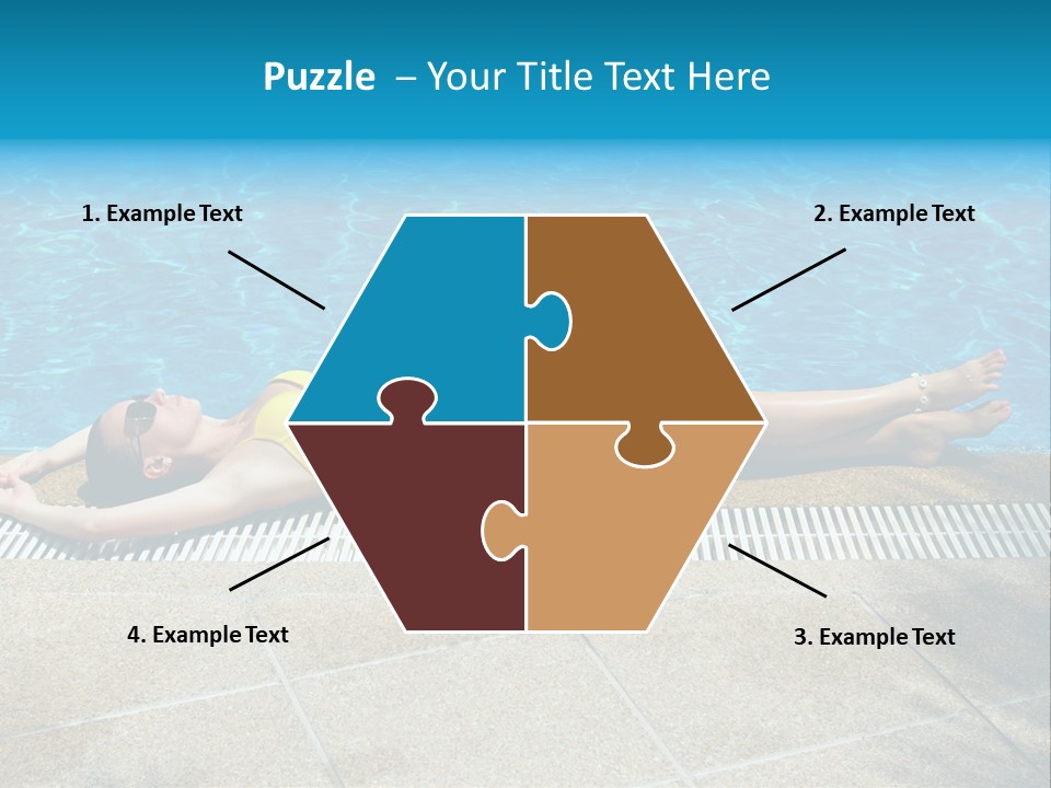 Girl Holiday Sun PowerPoint Template