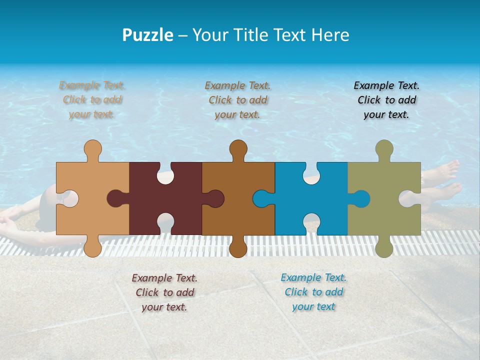 Girl Holiday Sun PowerPoint Template