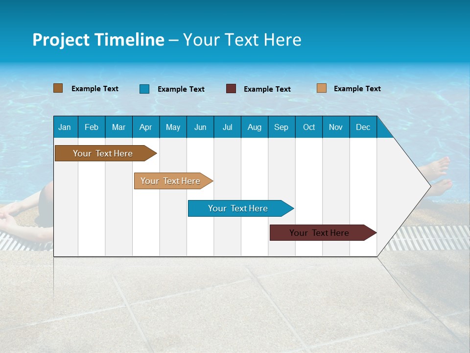 Girl Holiday Sun PowerPoint Template