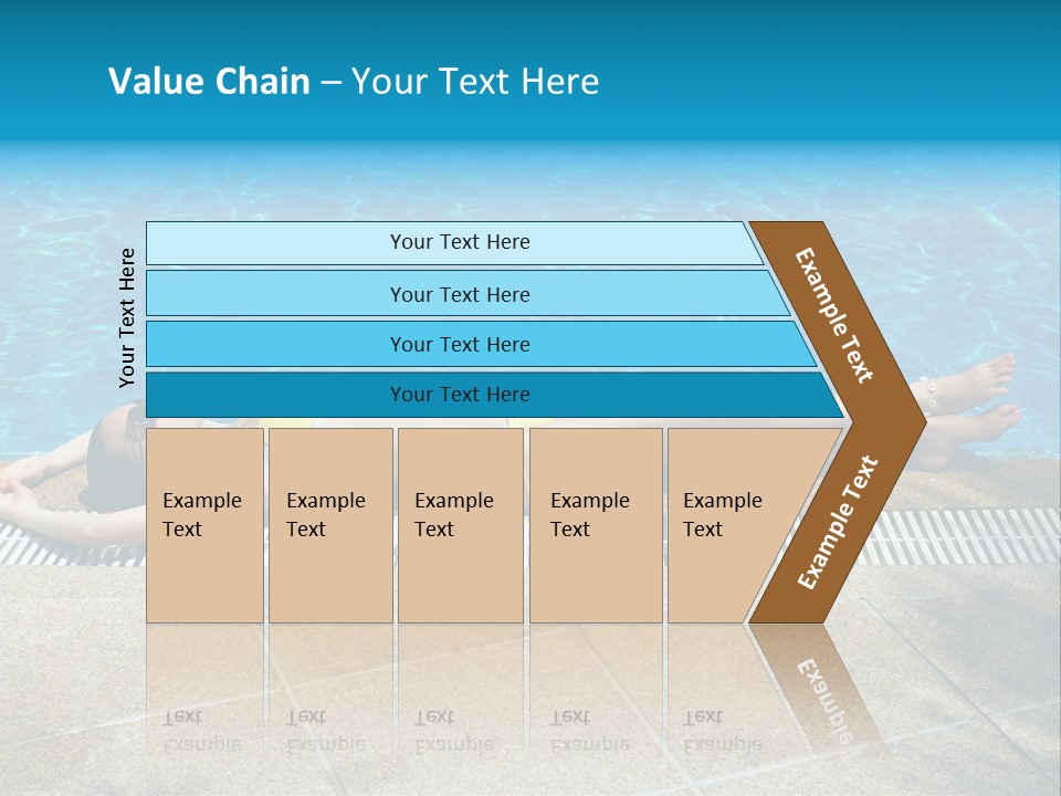 Girl Holiday Sun PowerPoint Template