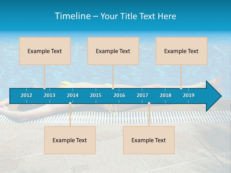 Girl Holiday Sun PowerPoint Template