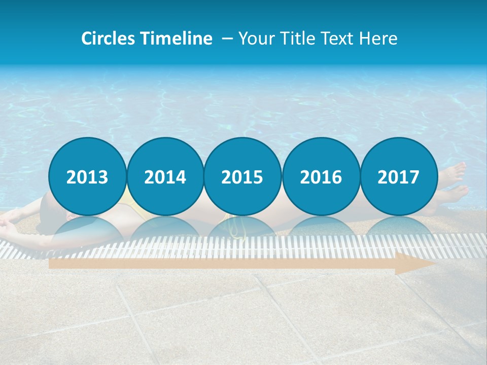 Girl Holiday Sun PowerPoint Template