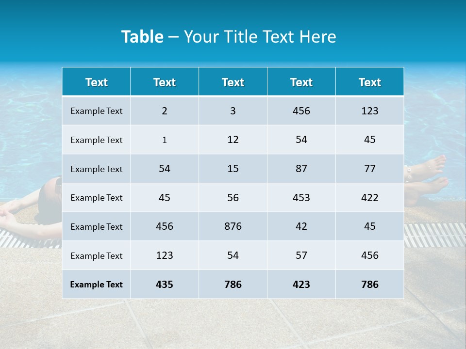 Girl Holiday Sun PowerPoint Template