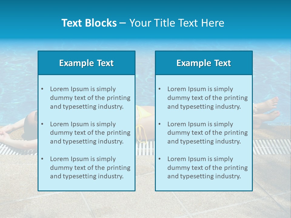 Girl Holiday Sun PowerPoint Template