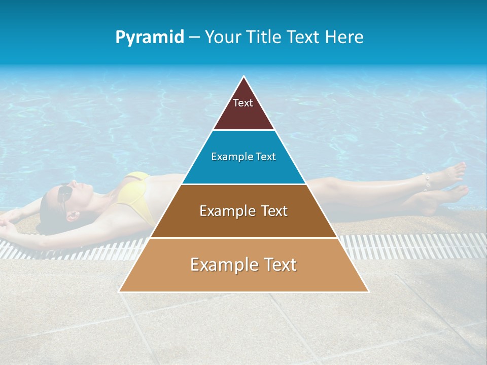 Girl Holiday Sun PowerPoint Template