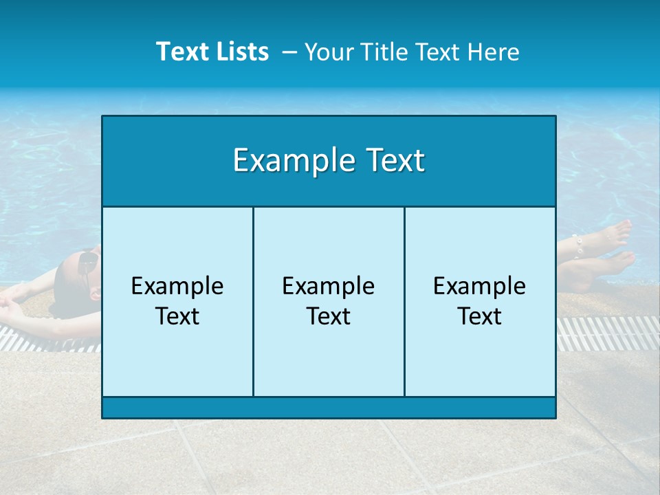 Girl Holiday Sun PowerPoint Template