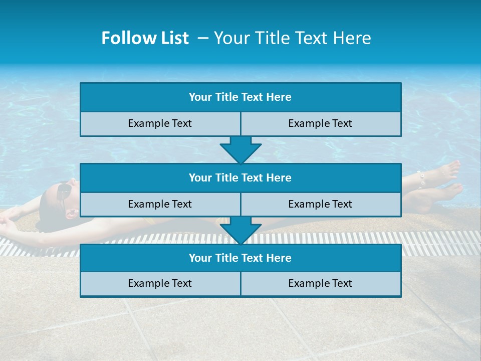 Girl Holiday Sun PowerPoint Template