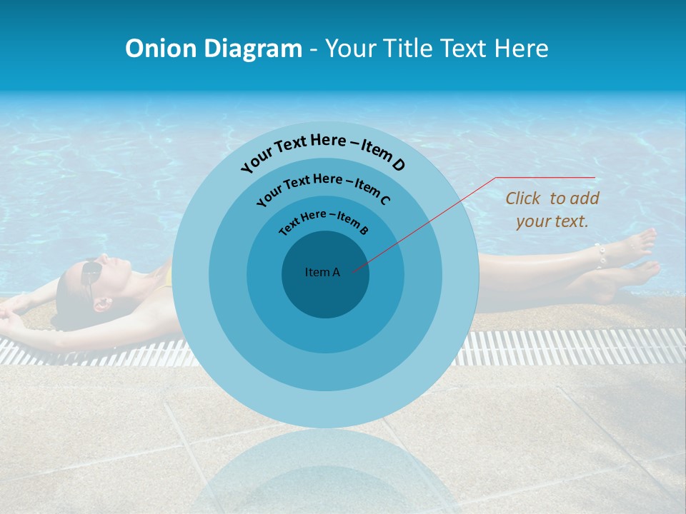 Girl Holiday Sun PowerPoint Template