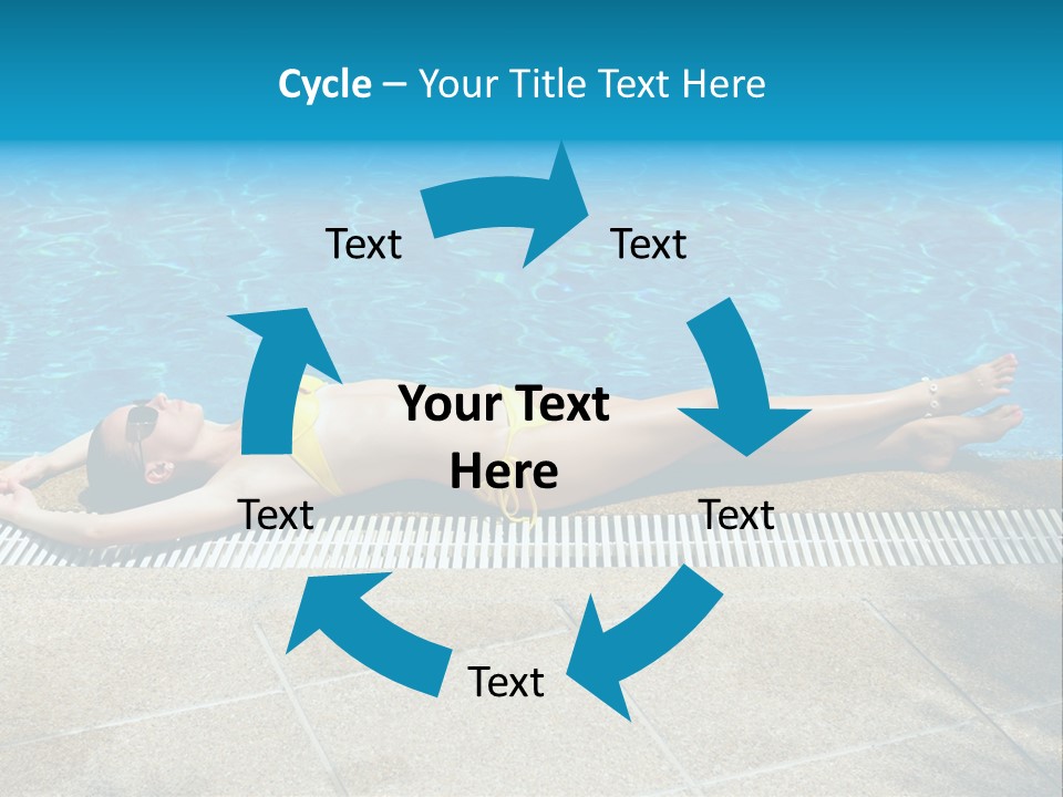 Girl Holiday Sun PowerPoint Template