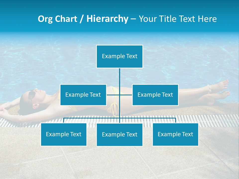 Girl Holiday Sun PowerPoint Template