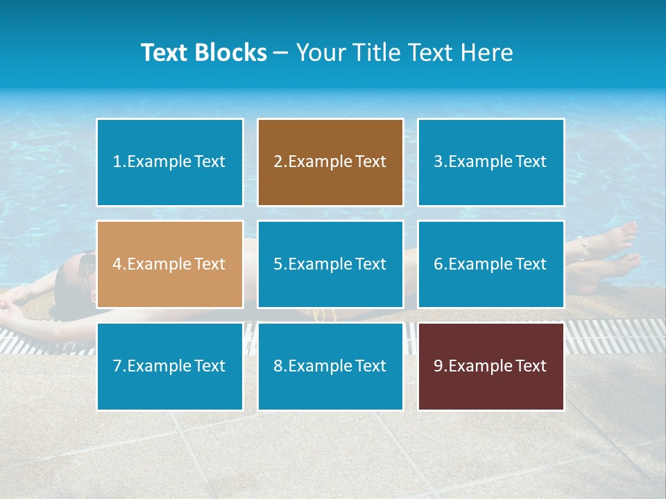 Girl Holiday Sun PowerPoint Template