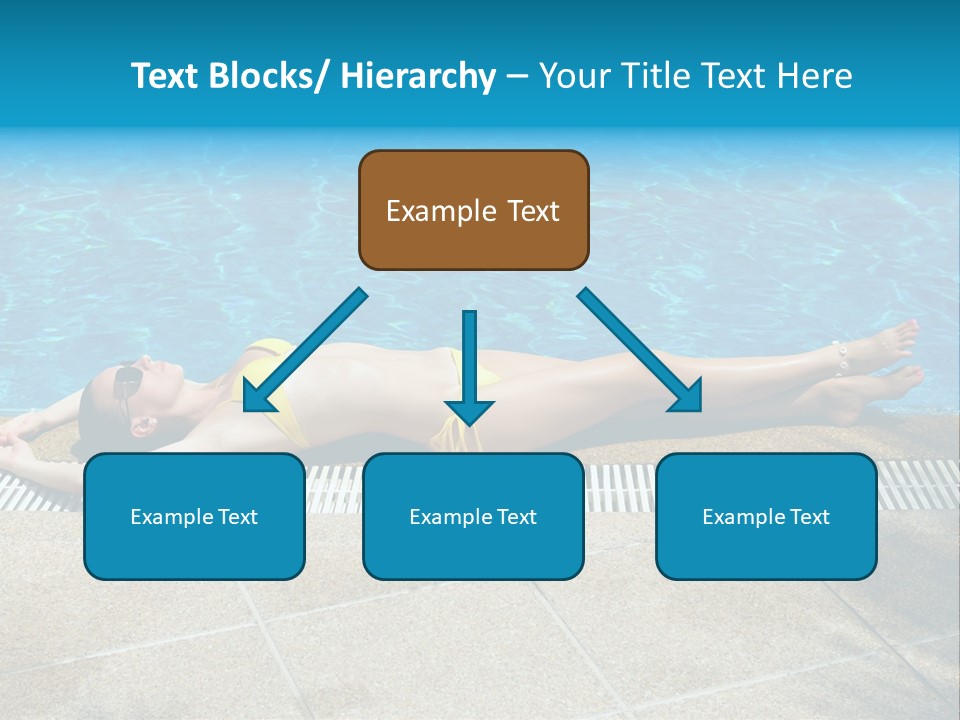 Girl Holiday Sun PowerPoint Template