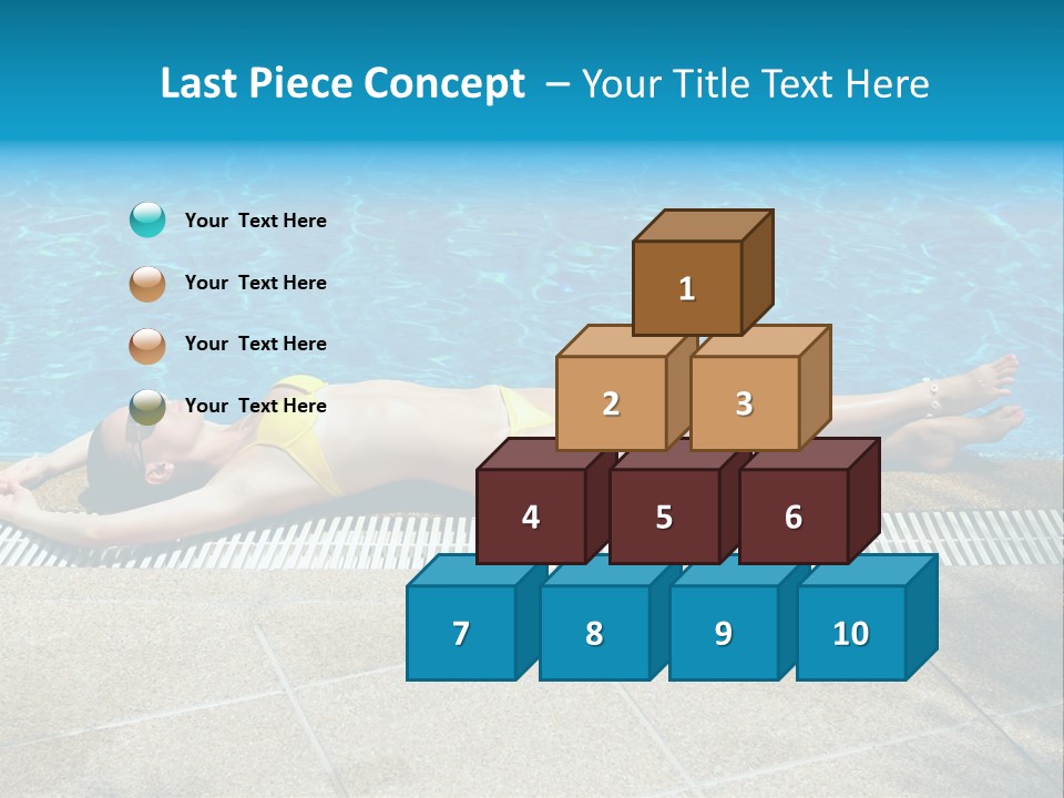 Girl Holiday Sun PowerPoint Template